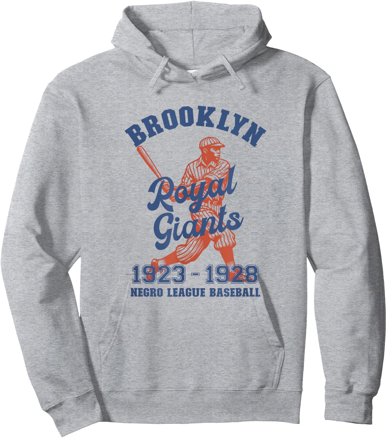 Vintage Negro League Baseball Brooklyn New York Hoodie - Hoodie | Ash