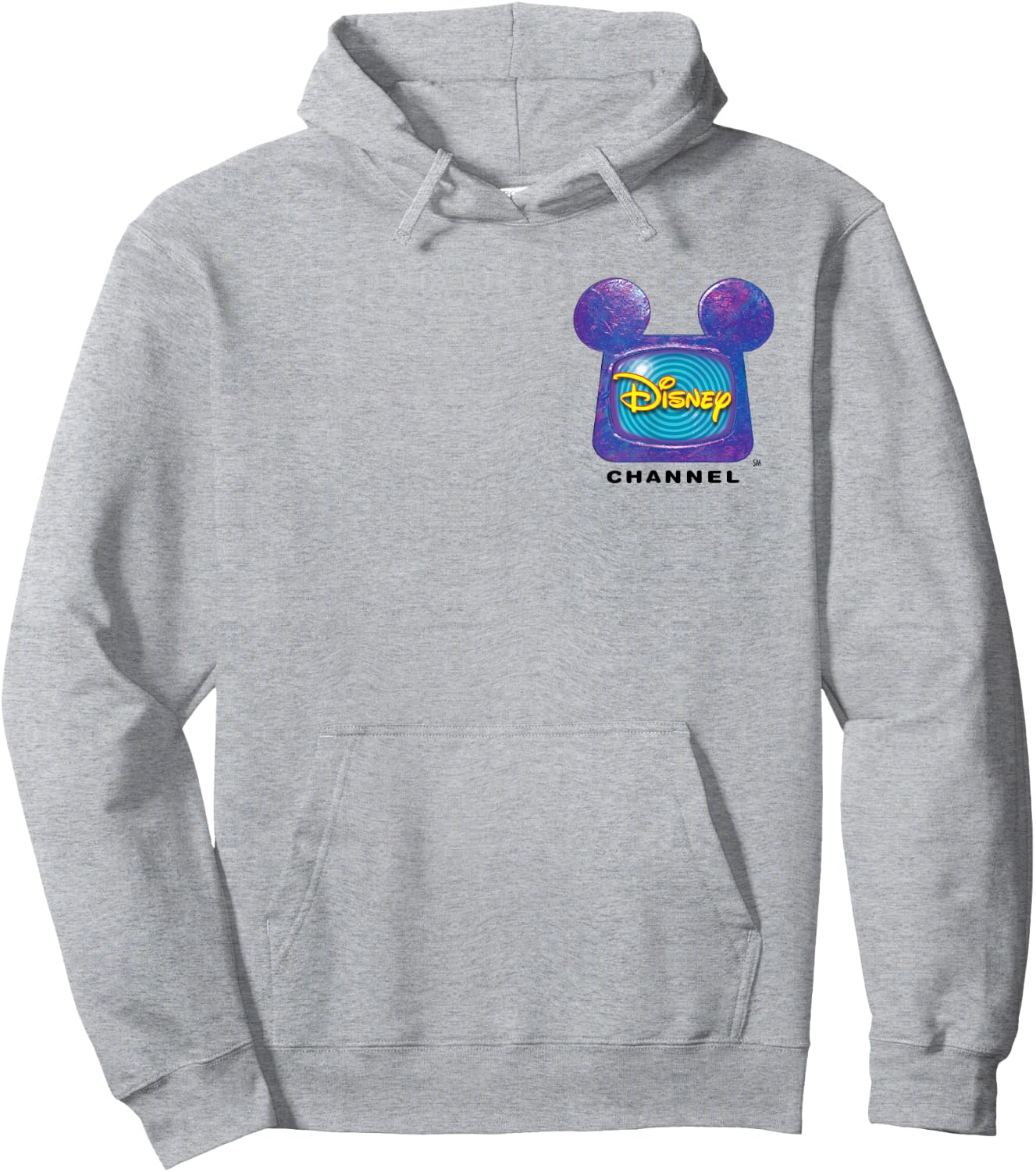Disney Channel Official Mickey Mouse TV Retro 1999 Logo Hoodie - Hoodie | Ash