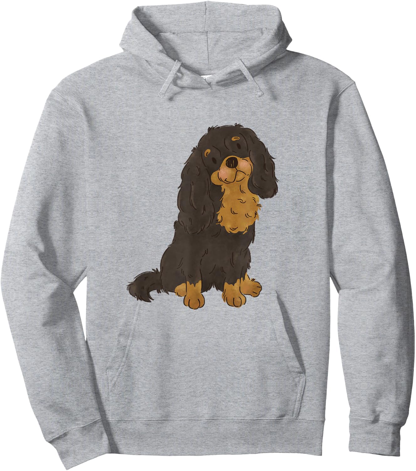 Black and Tan Cavalier King Charles Spaniel Cavie Mom Hoodie - Hoodie | Ash
