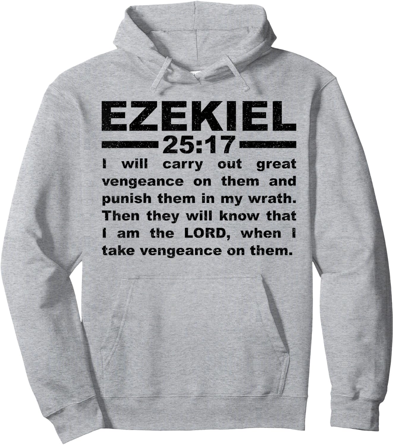 Ezekiel 25:17 Hoodie - Hoodie | Ash