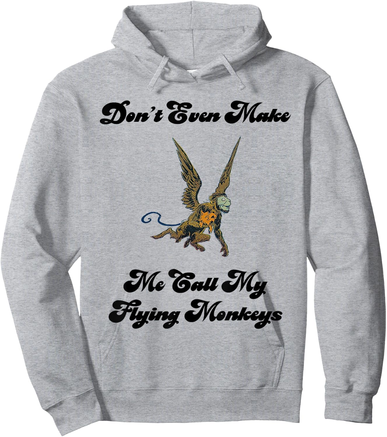 Wizard Flying Monkey Funny Hoodie - Hoodie | Ash