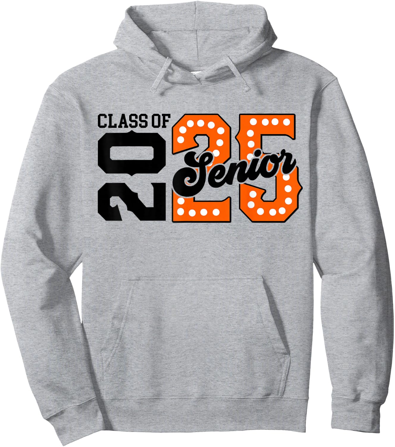 Class of 2025 Senior 2025 Graduation Orange Back To School Hoodie - Hoodie | Ash