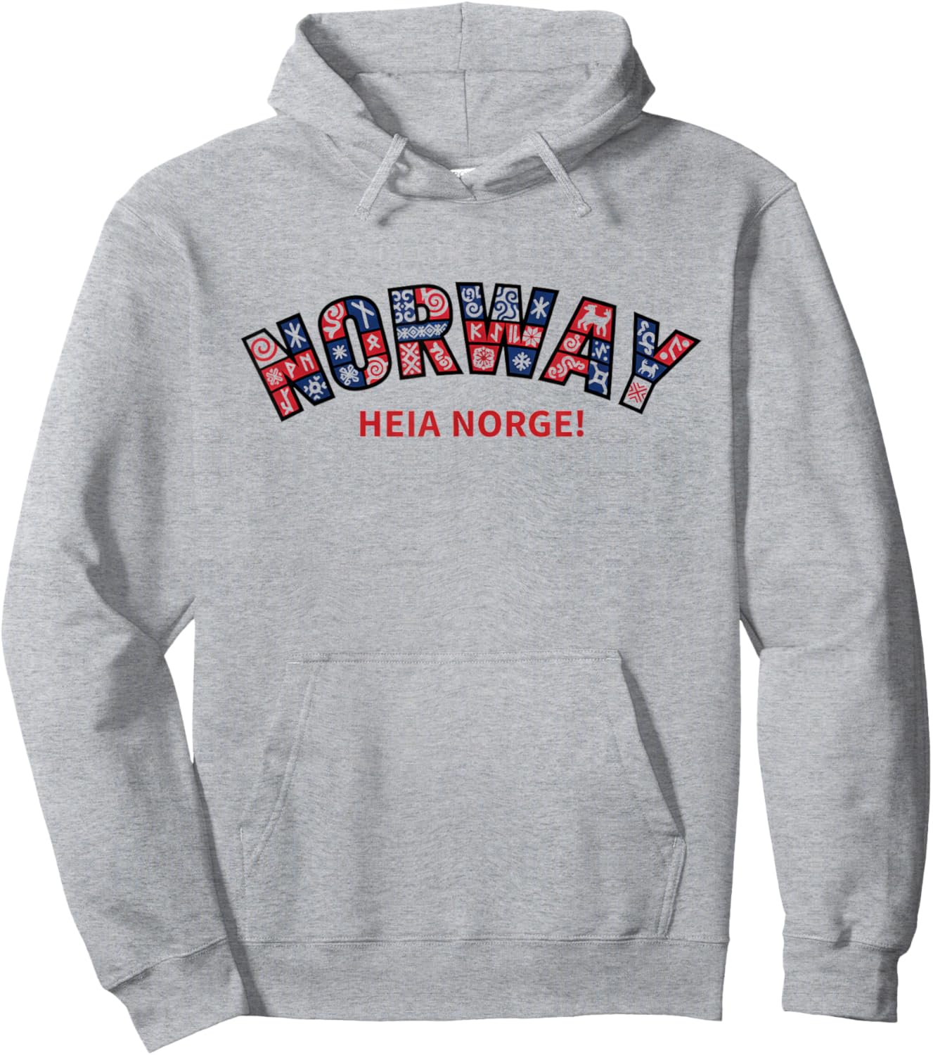 Soccer Fan Shirt 2026 Norway Heia Norge Norway HEIA Norge Hoodie - Hoodie | Ash