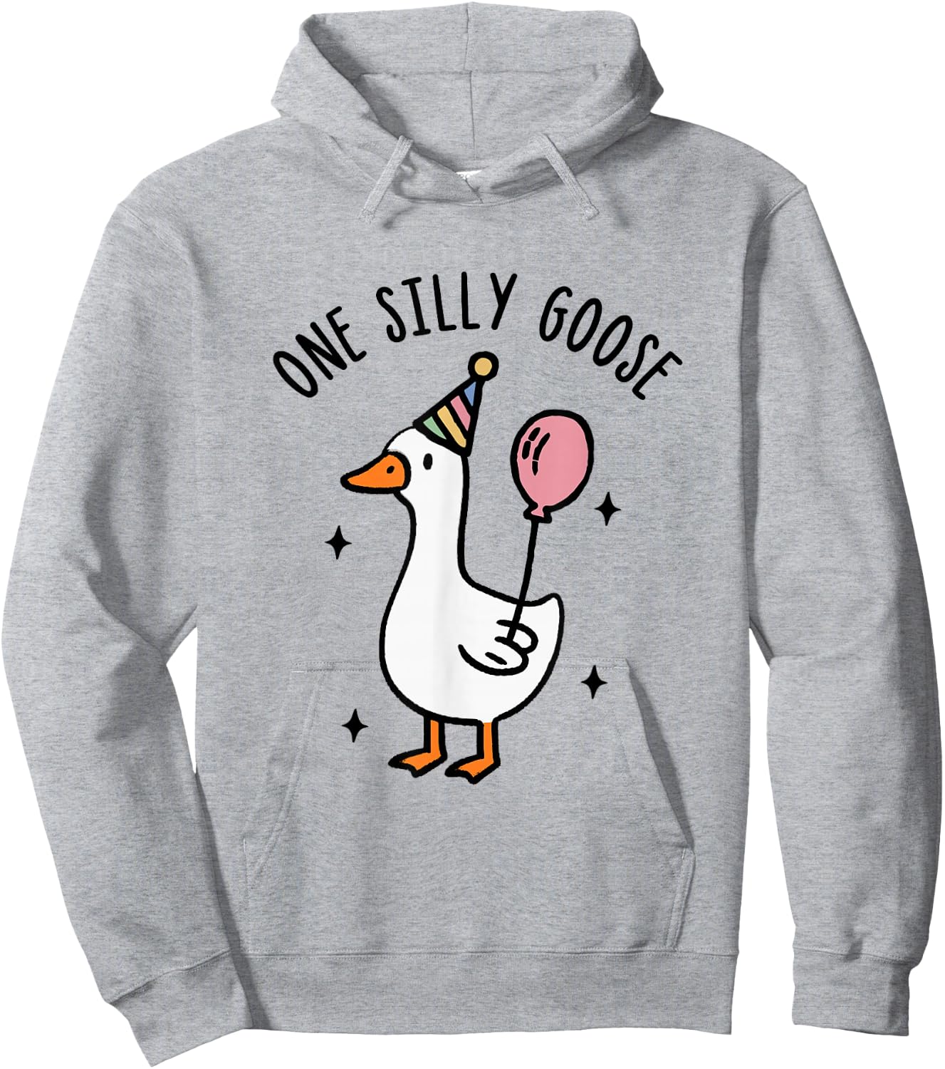 One Silly Goose Funny 1st First Birthday Hoodie - Hoodie | Ash