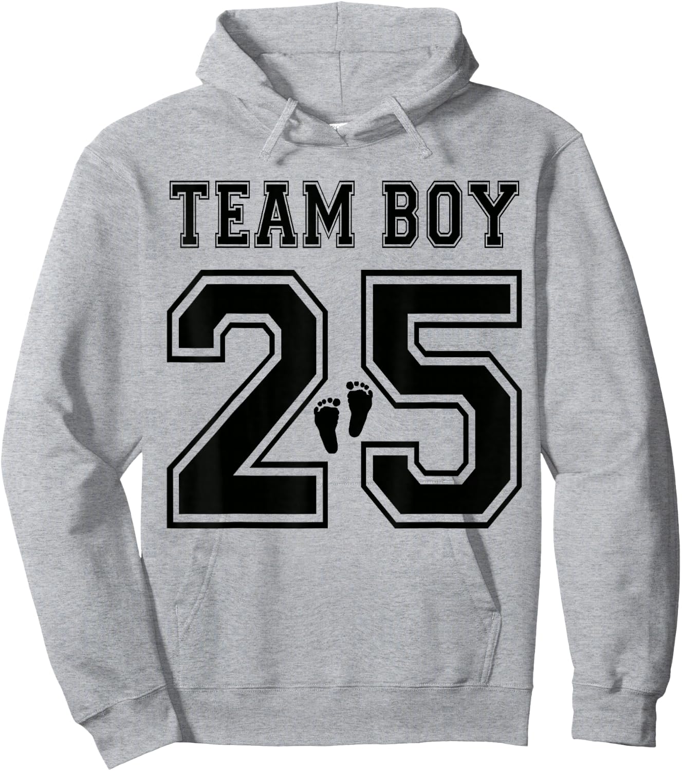 Team Boy 2025 Gender Reveal Boy Baby Shower Adoption Hoodie - Hoodie | Ash