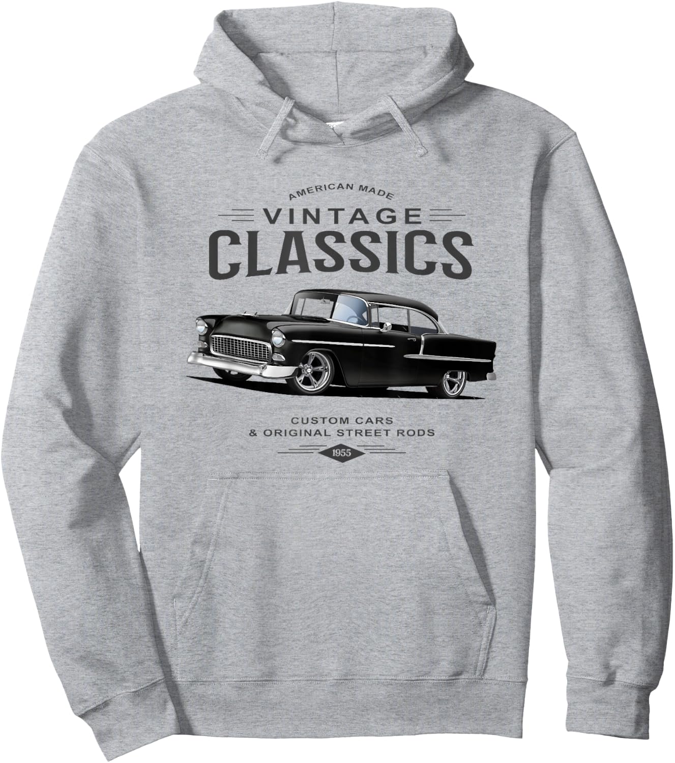 55 Chevys Truck Classic Hoodie - Hoodie | Ash
