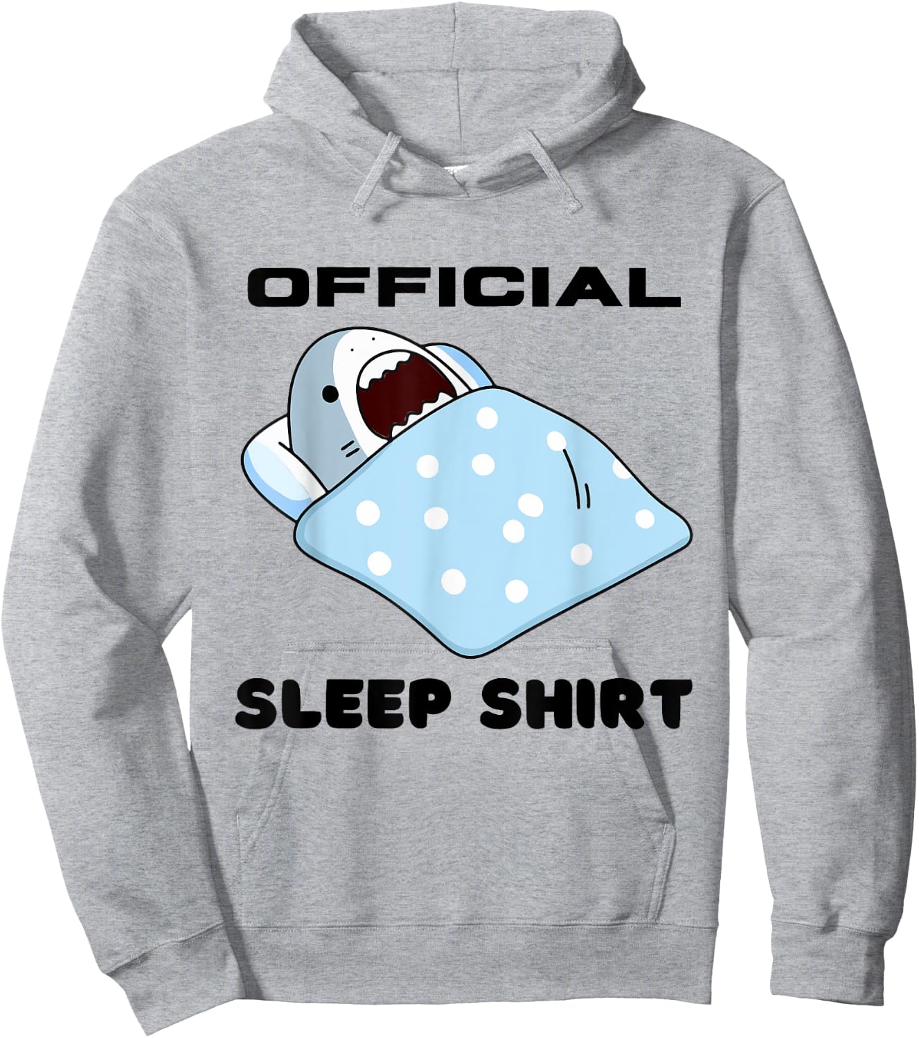 Shark Official Napping Pajamas Nightgown Hoodie - Hoodie | Ash