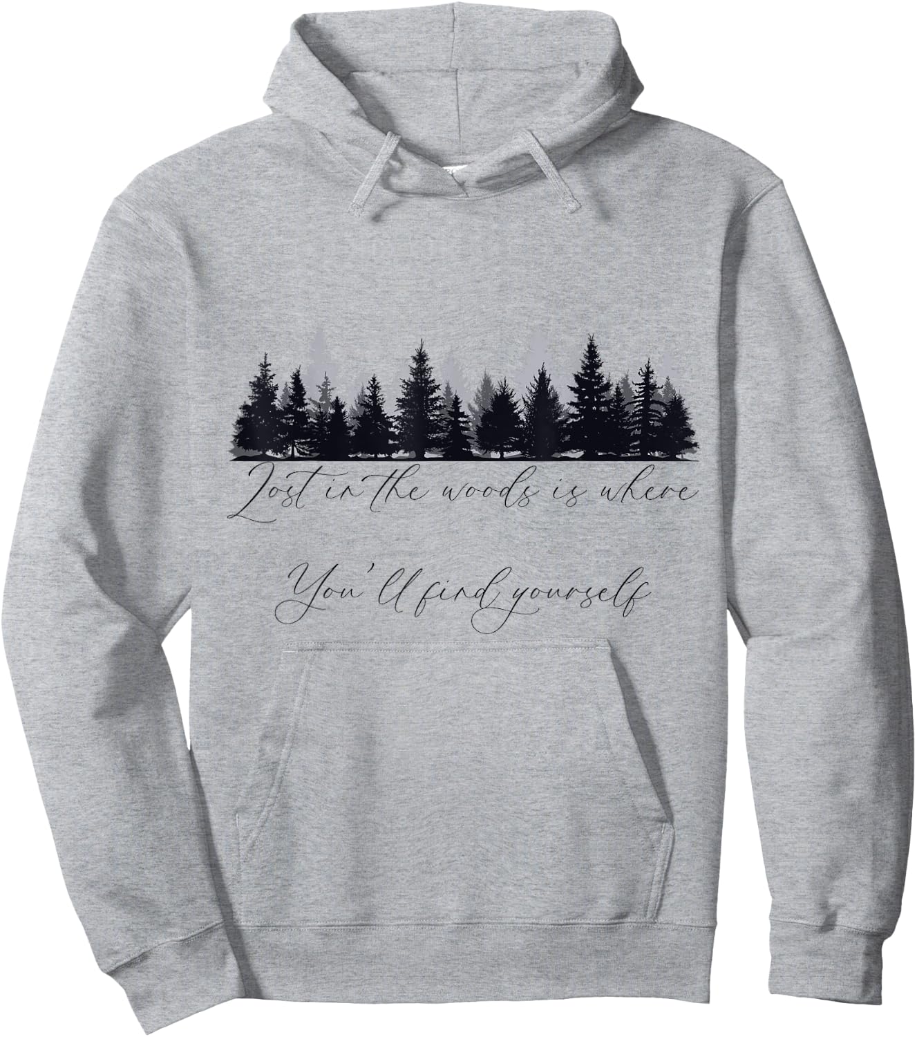 Woodland, Hiking, Quote About Loving Walks In The Woods Hoodie - Hoodie | Ash