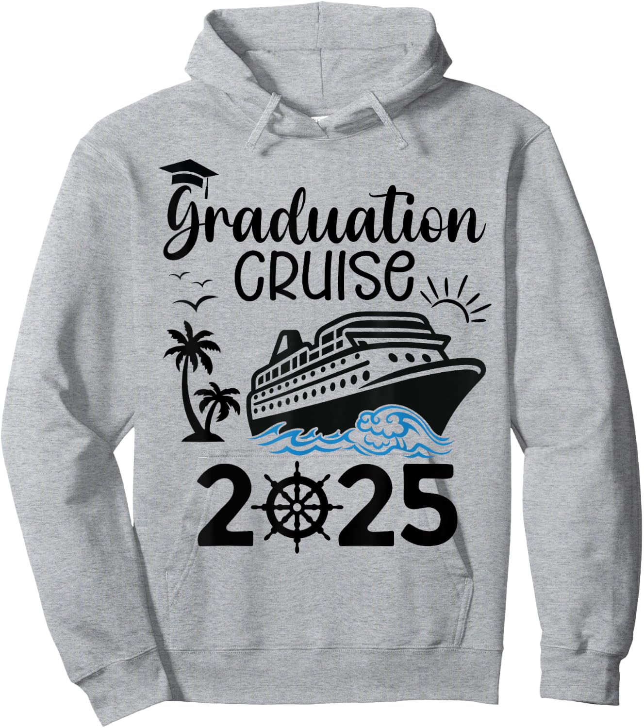 Graduation Cruise 2025 Senior Trip Summer Vacation Matching Hoodie - Hoodie | Ash