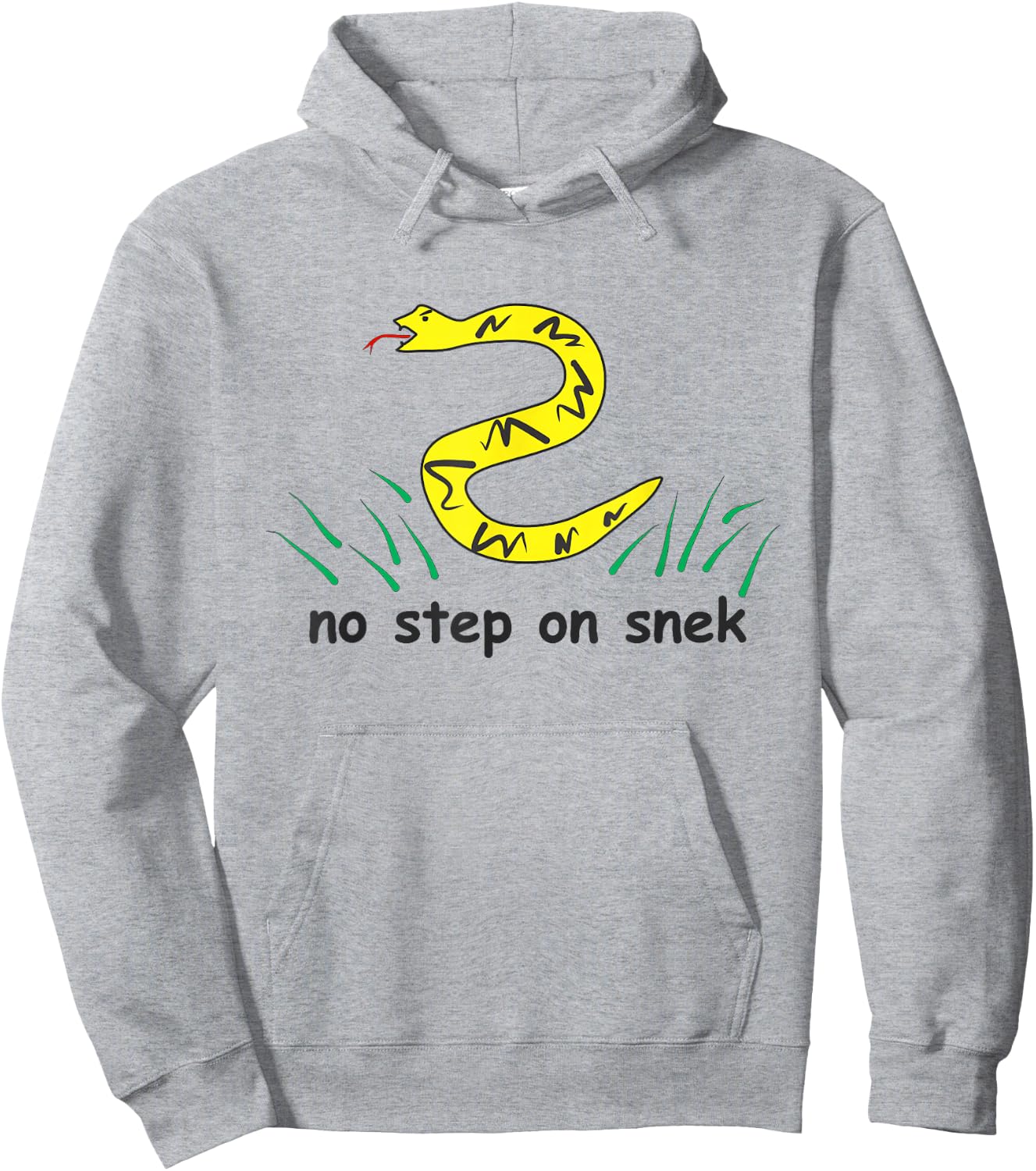 No Step on Snek | NickerStickers Don't Tread Snake Hoodie - Hoodie | Ash