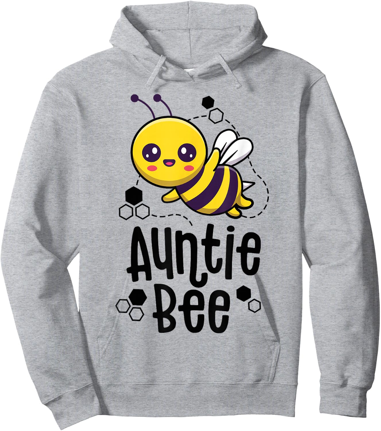 Family Bee Shirts Auntie Aunt Birthday First Bee Day Outfit Hoodie - Hoodie | Ash