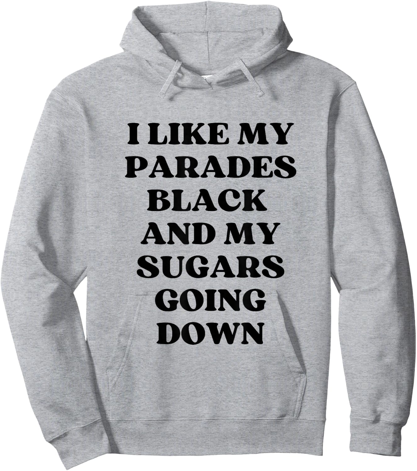 I Like My Parades Black & My Sugars Going Down Funny Emo Hoodie - Hoodie | Ash