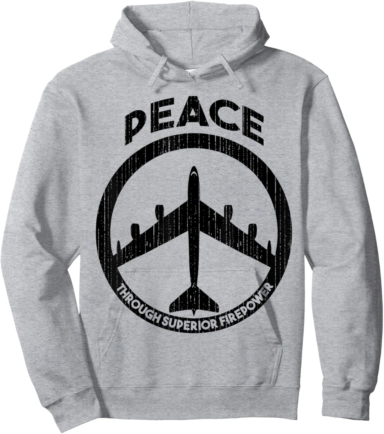 Peace Through Superior Firepower Hoodie - Hoodie | Ash