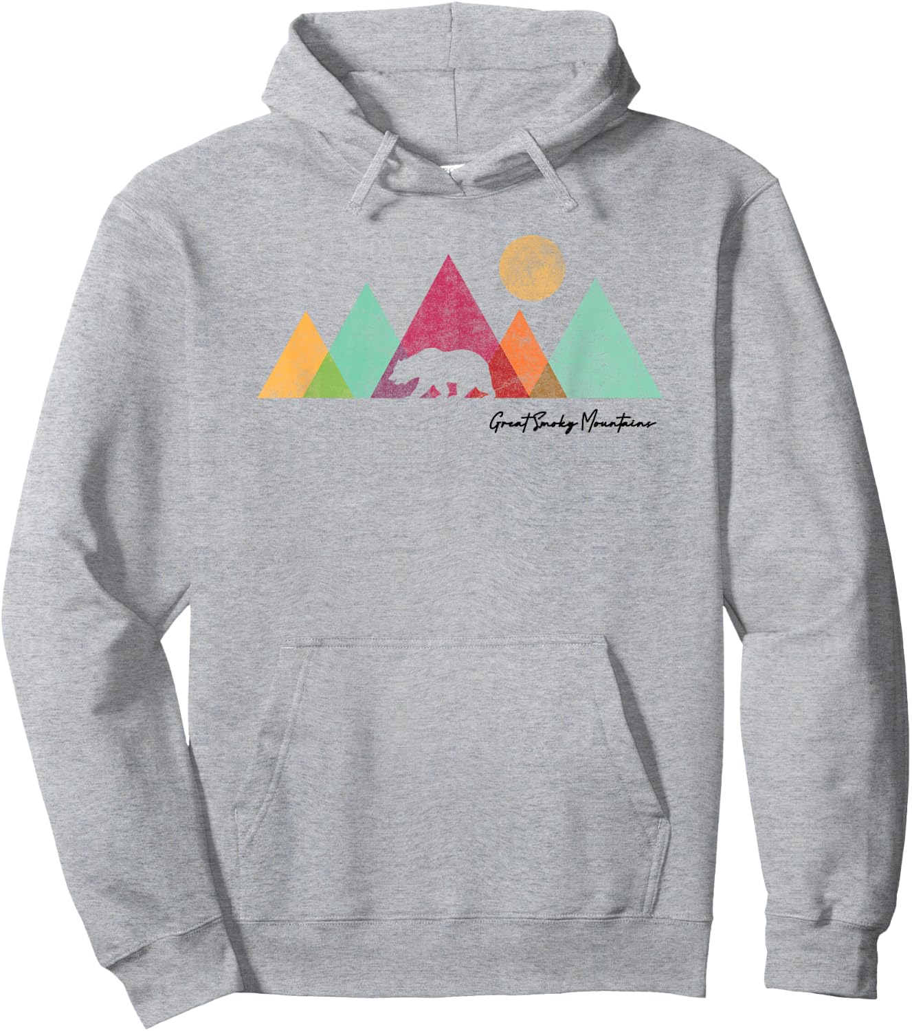 Great Smoky Mountains National Park Bear Graphic Hoodie - Hoodie | Ash