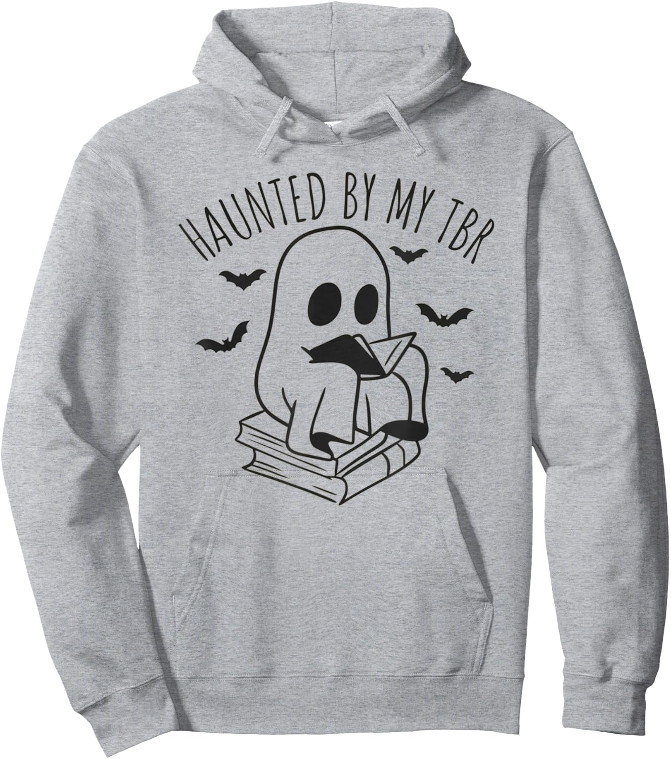 Haunted By My TBR Reading Coach Ghosts Halloween Bookish Hoodie - Hoodie | Ash