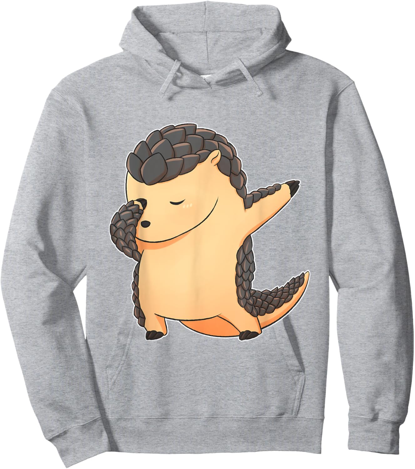 Dabbing Pangolin Endangered Manis Animal T Shirt Hoodie - Hoodie | Ash