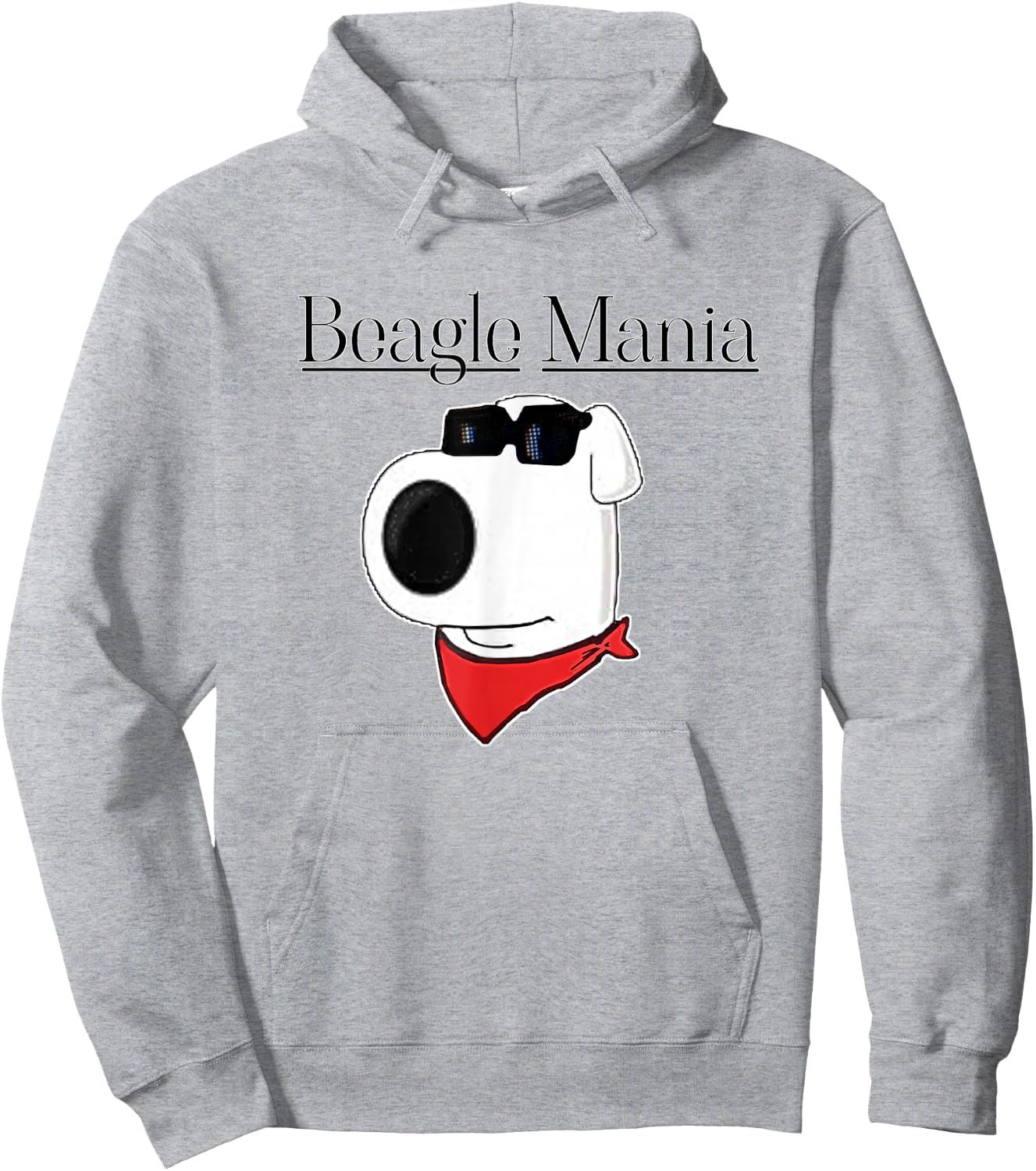 Beagle Mania Brewery Mascot Brian The Dog Hoodie - Hoodie | Ash