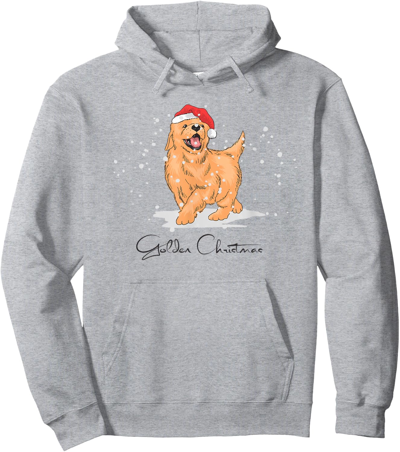 Golden Retriever Christmas Shirt - Cute Retriever Hoodie - Hoodie | Ash