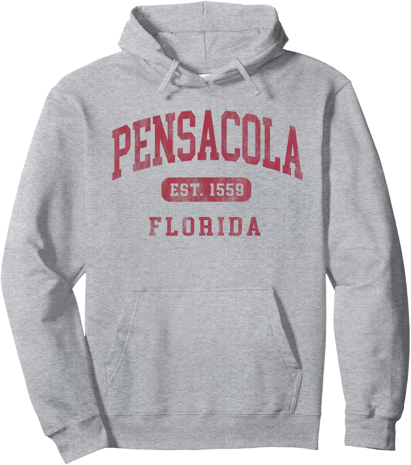 Pensacola Florida Vintage Established 1559 Beach Souvenir Hoodie - Hoodie | Ash