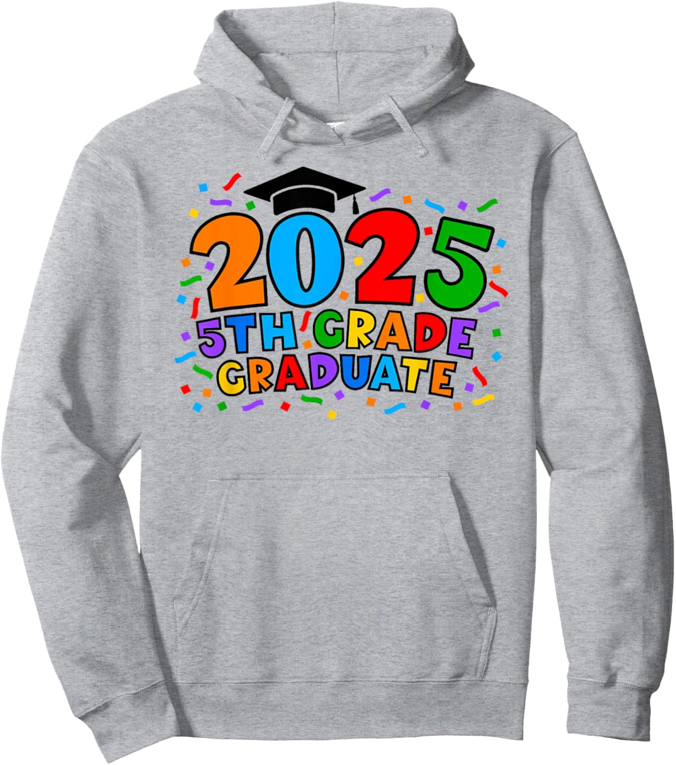 5th Fifth Grade Graduate 2025 Graduation Class Of 2025 Kids Hoodie - Hoodie | Ash