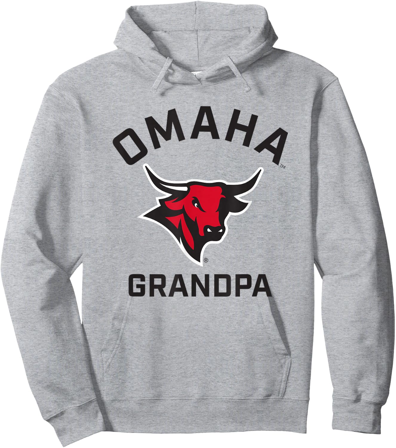 University of Nebraska at Omaha Mavericks Arched Grandpa Hoodie - Hoodie | Ash