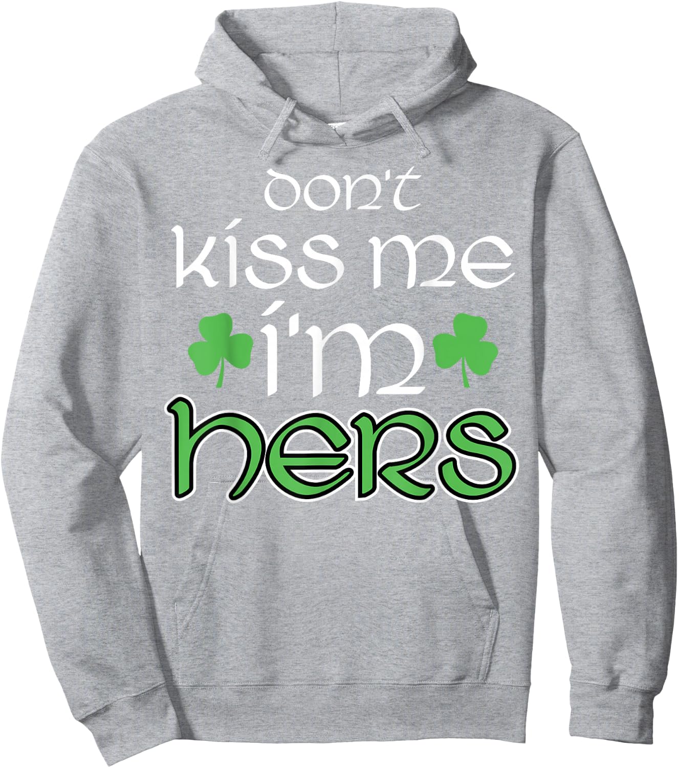 St Patricks Day Couple Matching His Hers Set 2 Hoodie - Hoodie | Ash