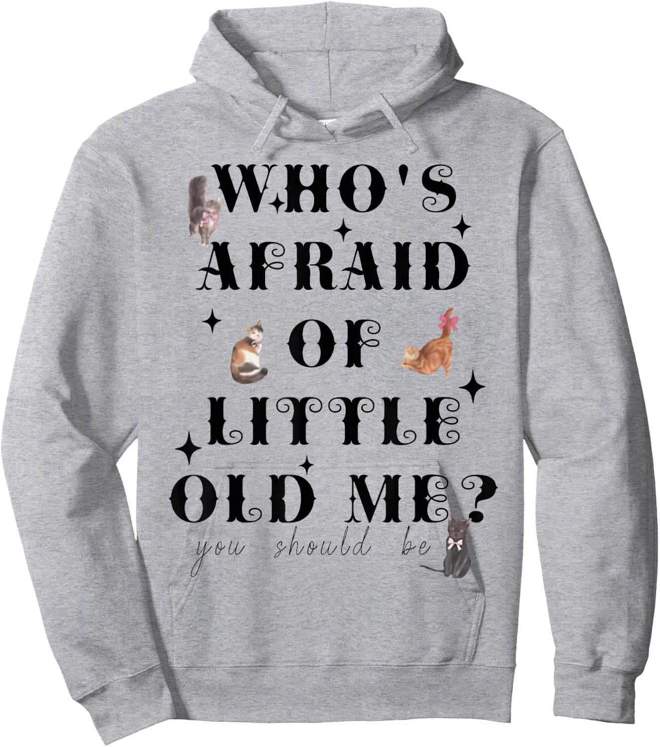 Who's Afraid Of Little Funny Old Me Men Women Retro Hoodie - Hoodie | Ash