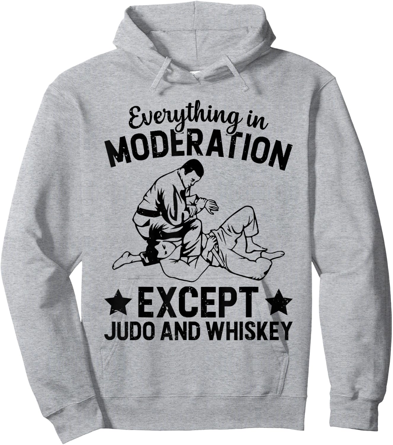 Everything in moderation except Judo and whiskey - Judo Hoodie - Hoodie | Ash