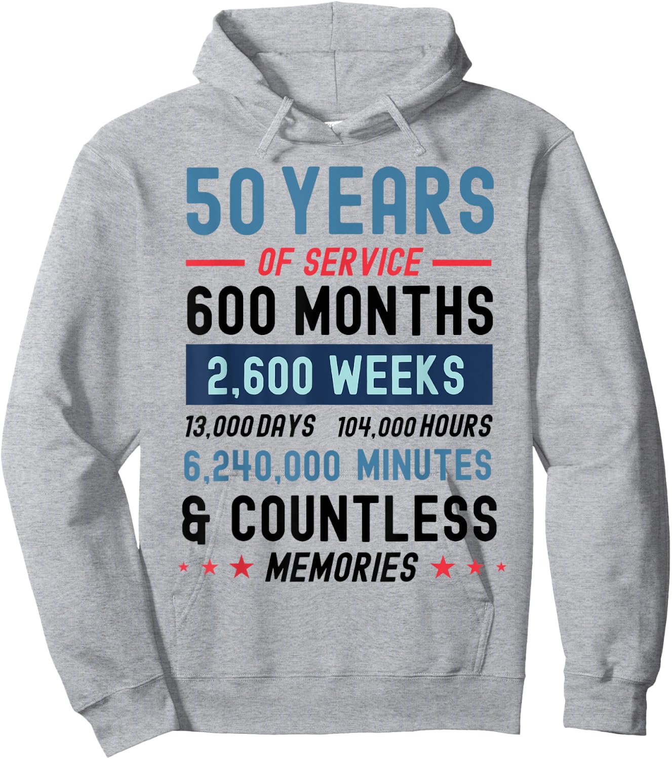 Funny Retirement 50 Years Of Service Retired Retiree Hoodie - Hoodie | Ash