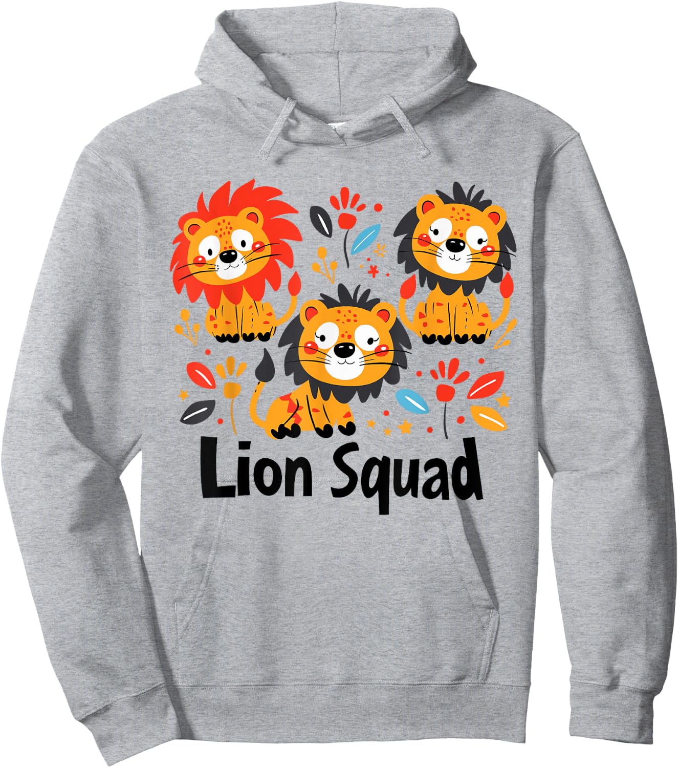 Lion Squad for Lion Lover Shirt | Cool Lion Hoodie - Hoodie | Ash