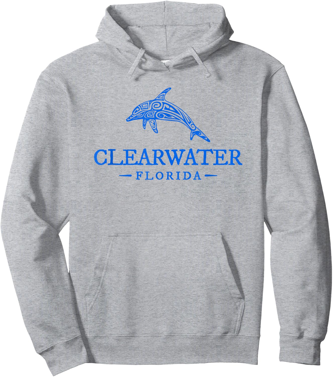 Clearwater Florida Dolphin Women Beach Souvenir Hoodie - Hoodie | Ash
