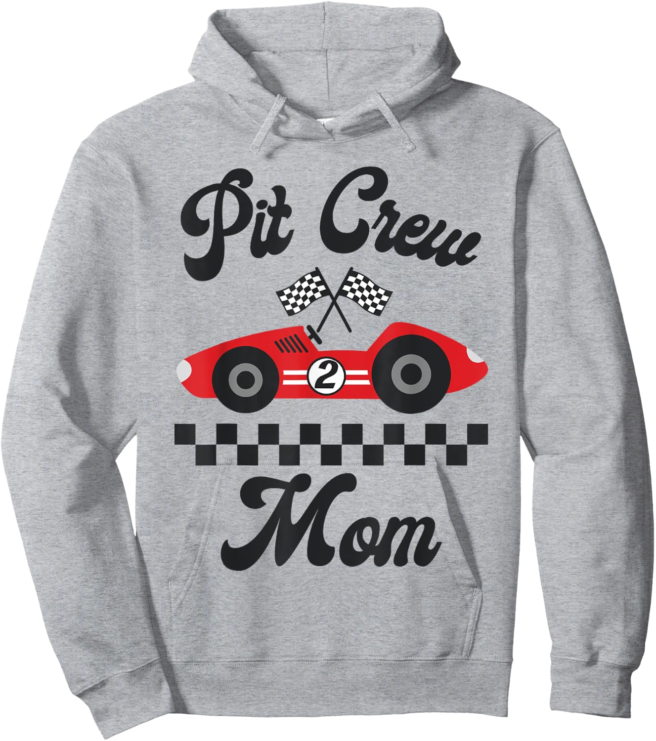 Two Fast Birthday Racing Car Mom Of The Birthday Boy Party Hoodie - Hoodie | Ash