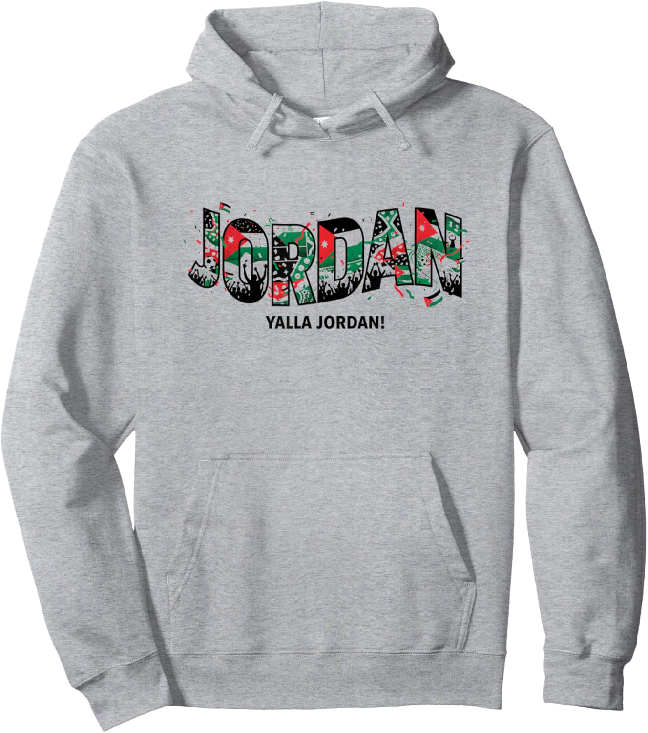 Jordan Yalla Jordan Football Fan Shirt 2026 Pride Hoodie - Hoodie | Ash