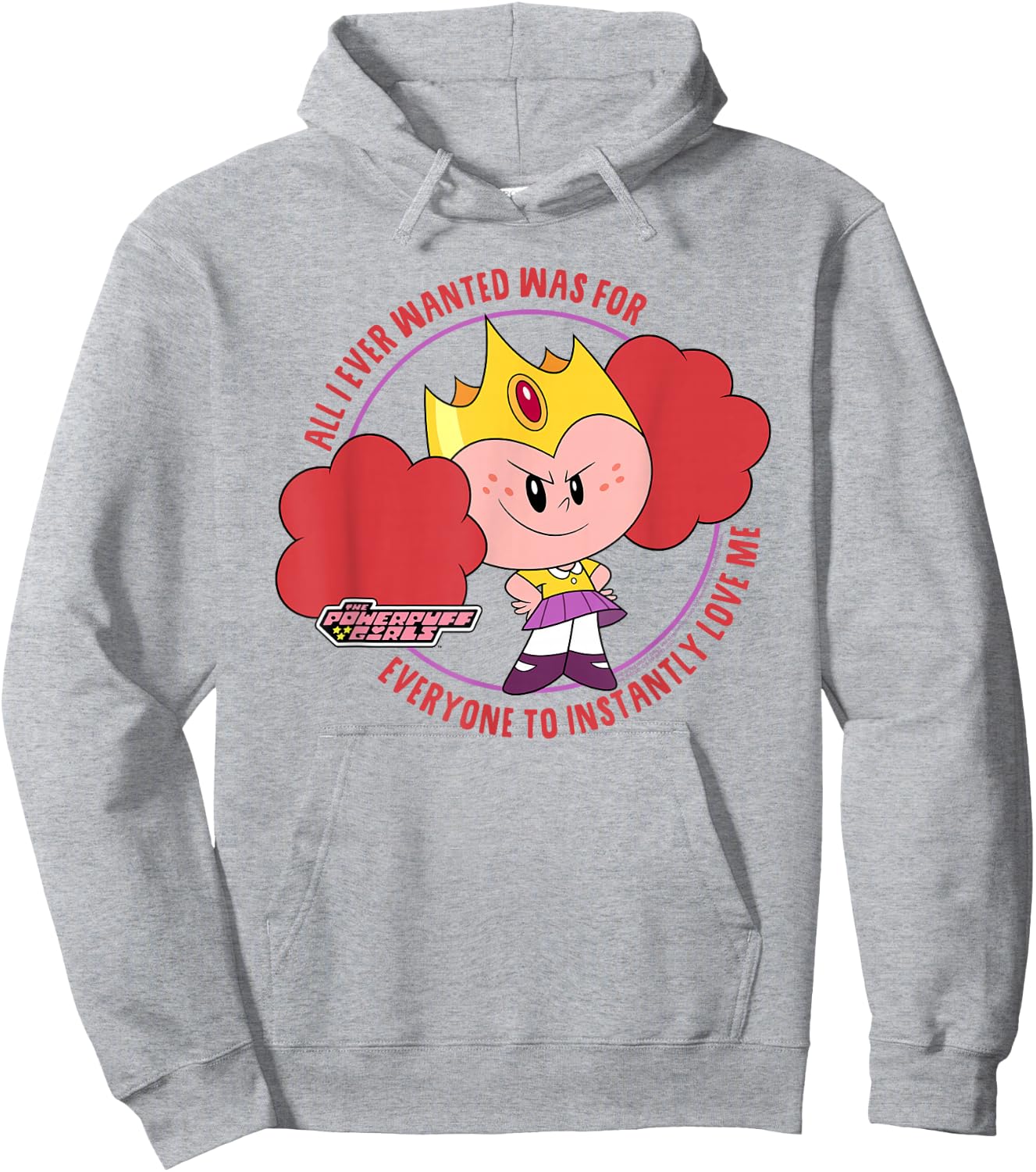 Powerpuff Girls Princess Morbucks Love Me Cute Cartoon Hoodie - Hoodie | Ash