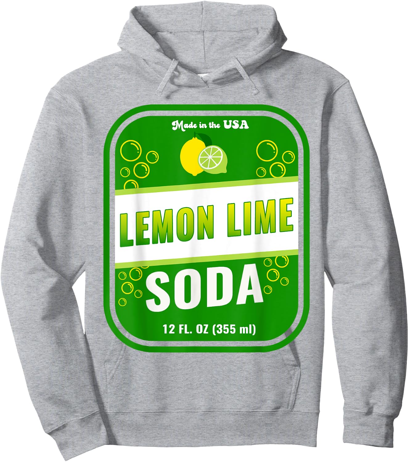 Halloween Costume Lemon Lime Soda Unique Costume Idea Hoodie - Hoodie | Ash