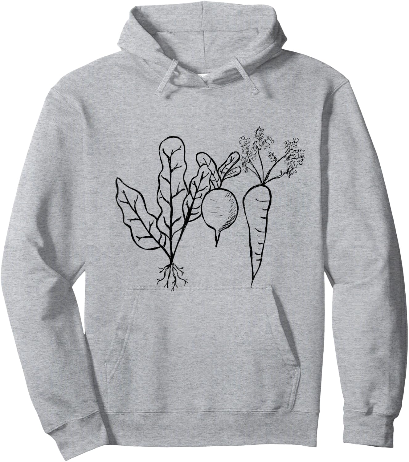 Kale, Beet and Carrot Vegetable Gardening Shirt Hoodie - Hoodie | Ash