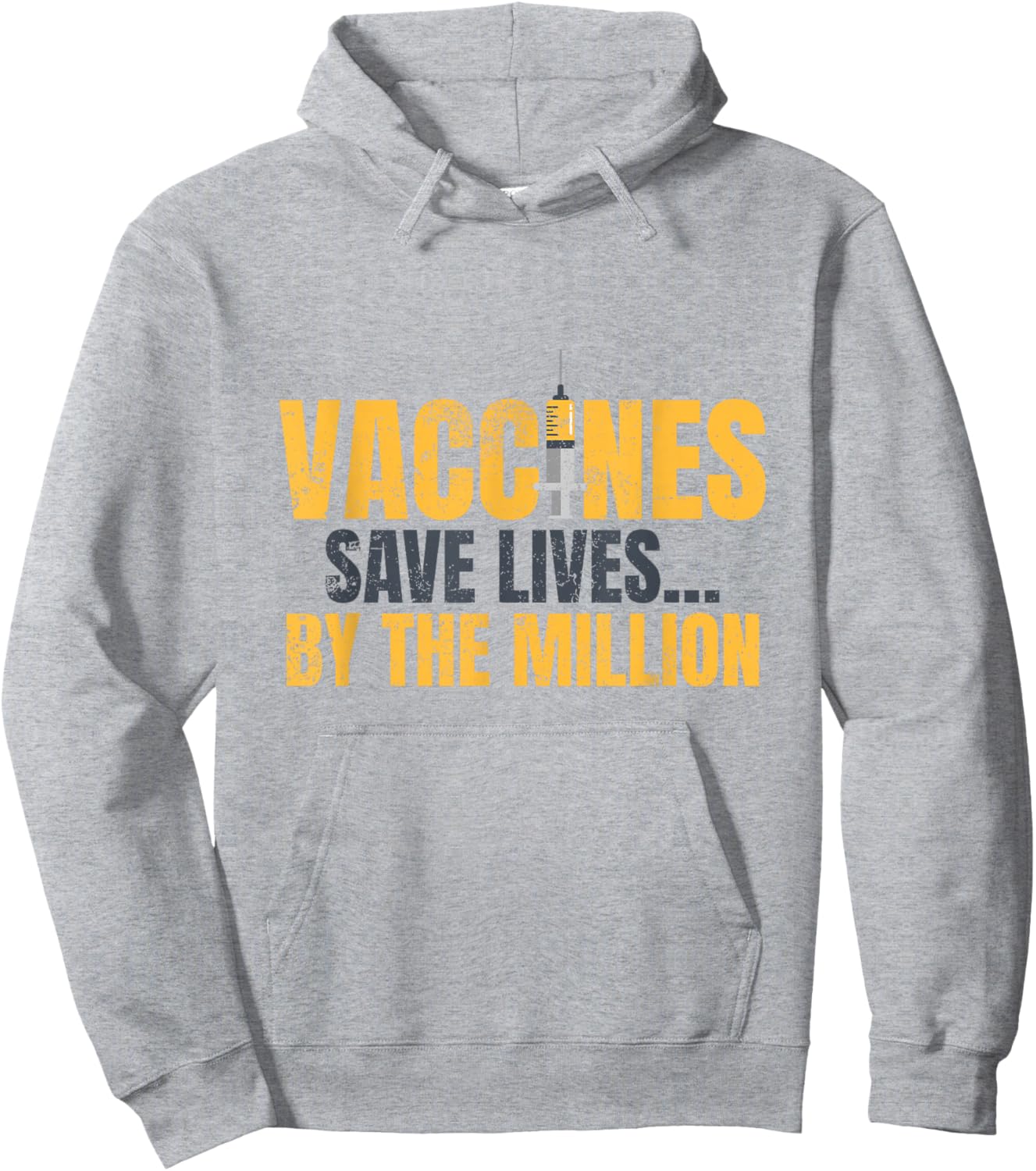 Vaccines Save Lives: Vaccination Awareness Hoodie - Hoodie | Ash