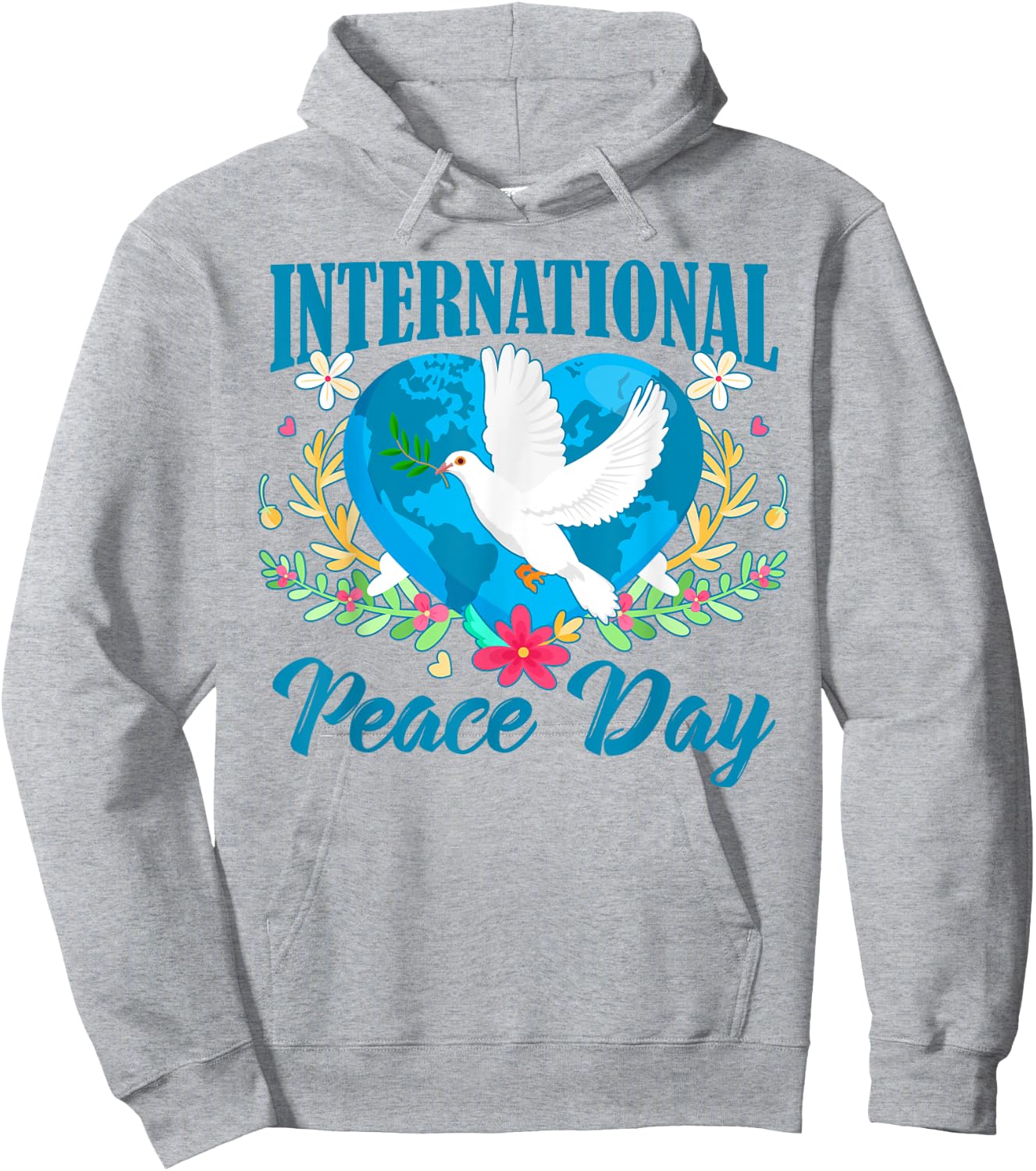 Funny Peace Bird World Peace Day International Day Of Peace Hoodie - Hoodie | Ash