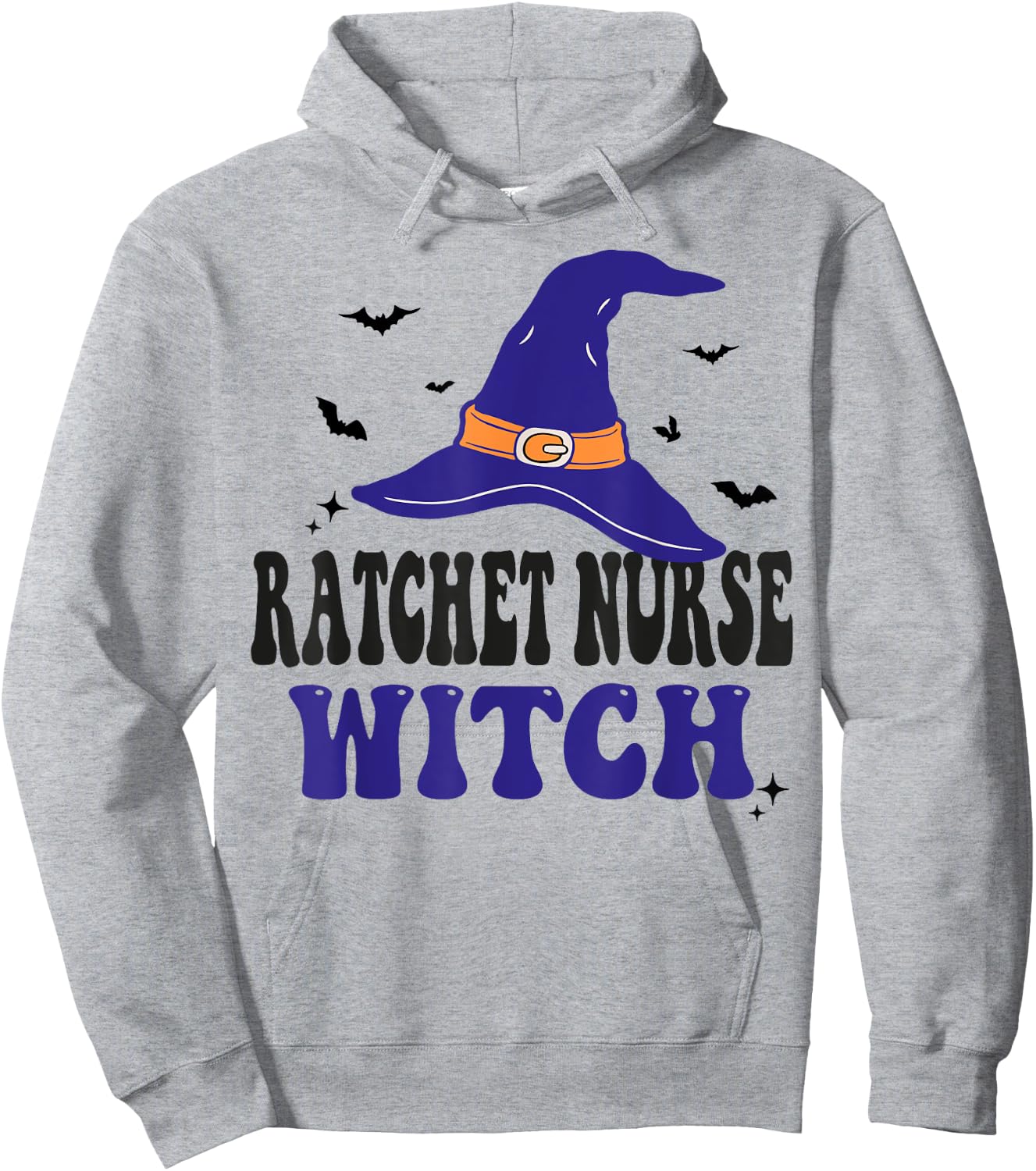 Ratchet Nurse Witch Halloween Funny Matching Group Costume Hoodie - Hoodie | Ash
