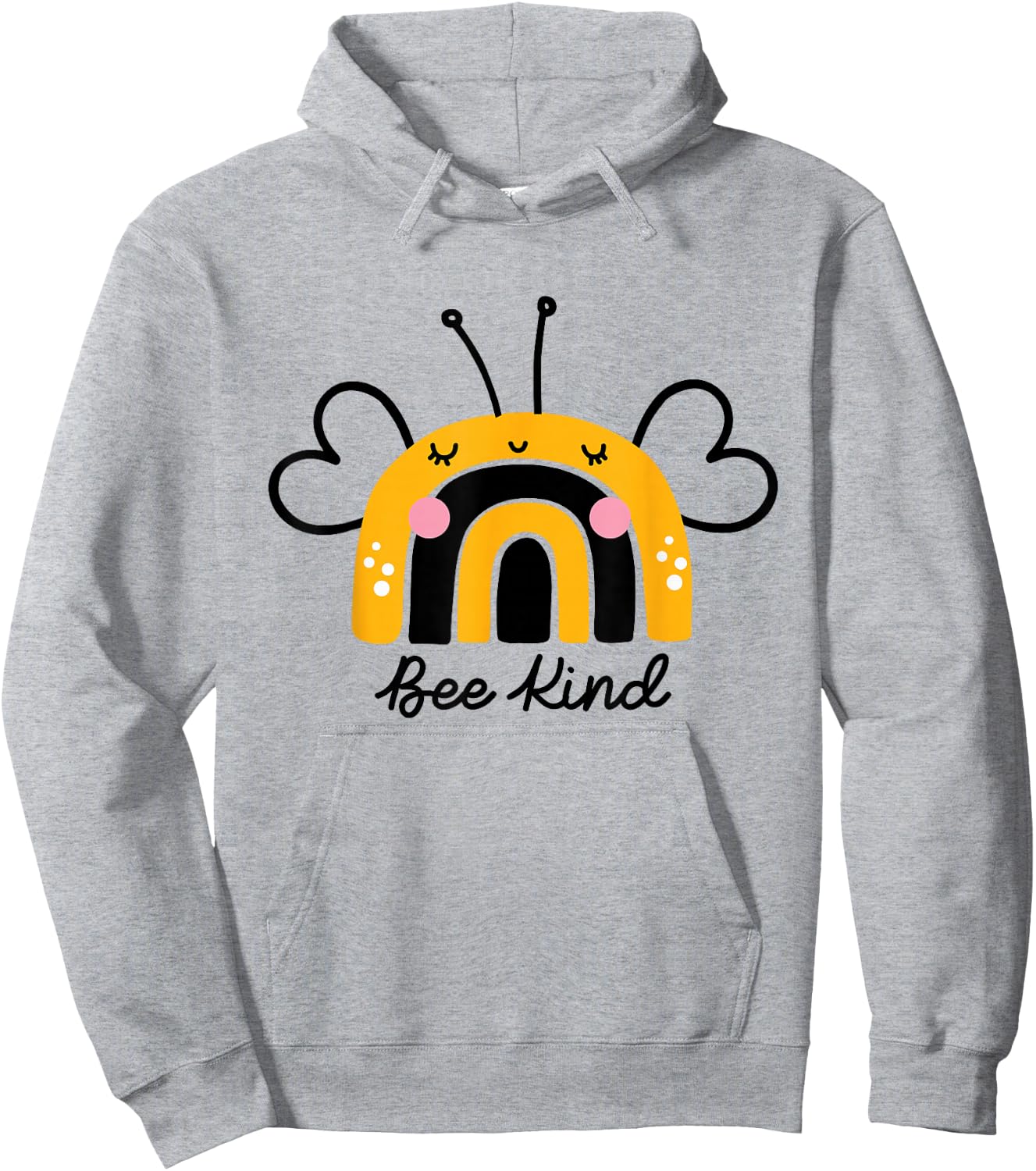 Bee Kind Rainbow Honey Bumble Bee Kindness Small Hoodie - Hoodie | Ash