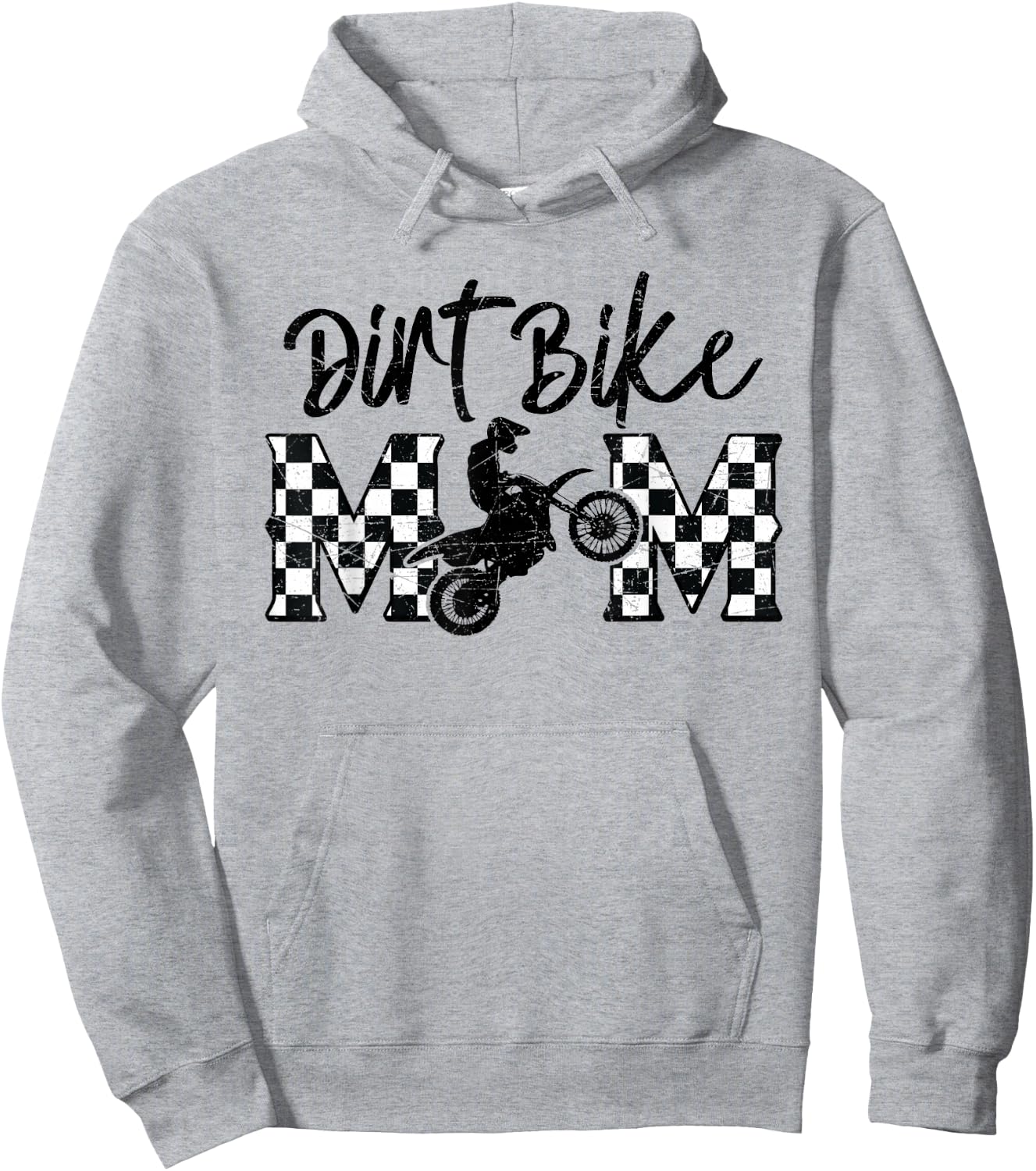 Dirt Bike Mom Motocross Proud Moto Dirt Bike Mama Rider Hoodie - Hoodie | Ash