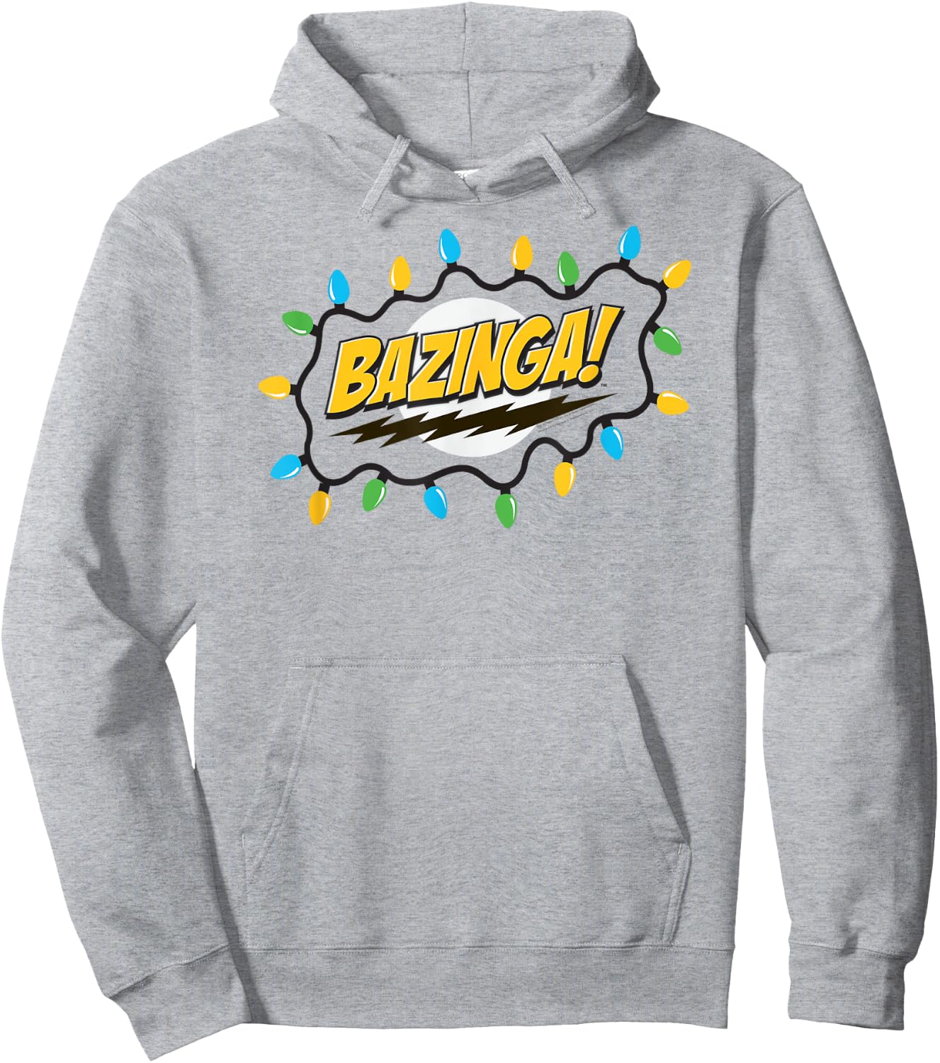 The Big Bang Theory Bazinga Christmas Lights TV Show Hoodie - Hoodie | Ash