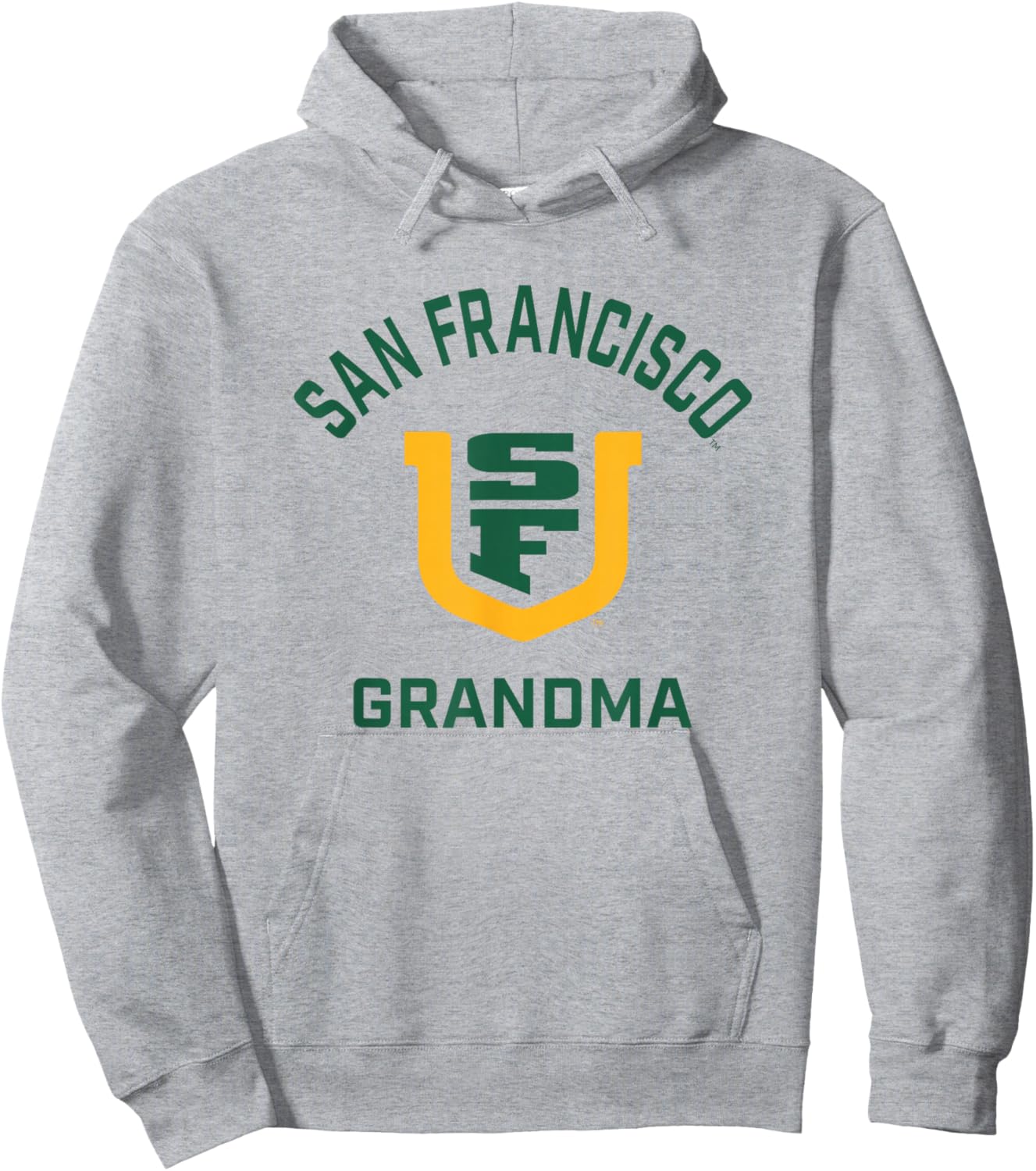 University of San Francisco USF Dons Arched Grandma Hoodie - Hoodie | Ash
