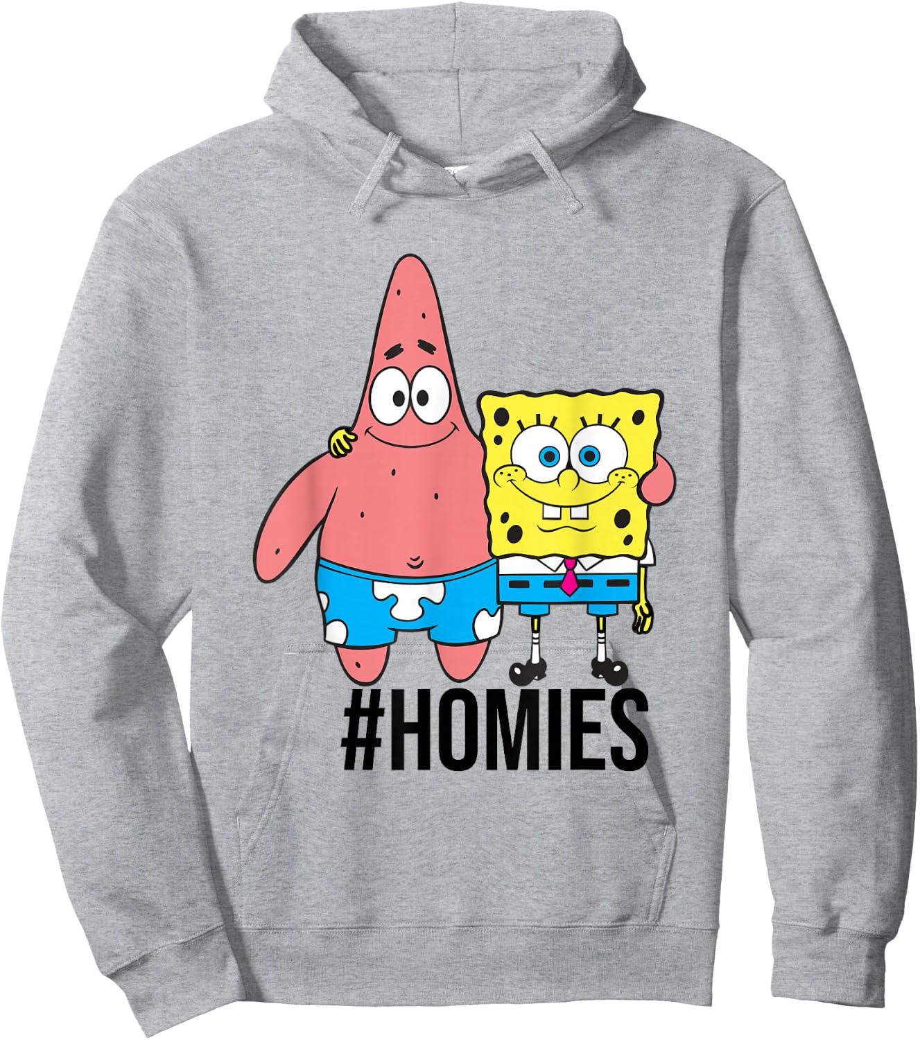 Spongebob Squarepants #Homies Patrick & Spongebob Shot Hoodie - Hoodie | Ash