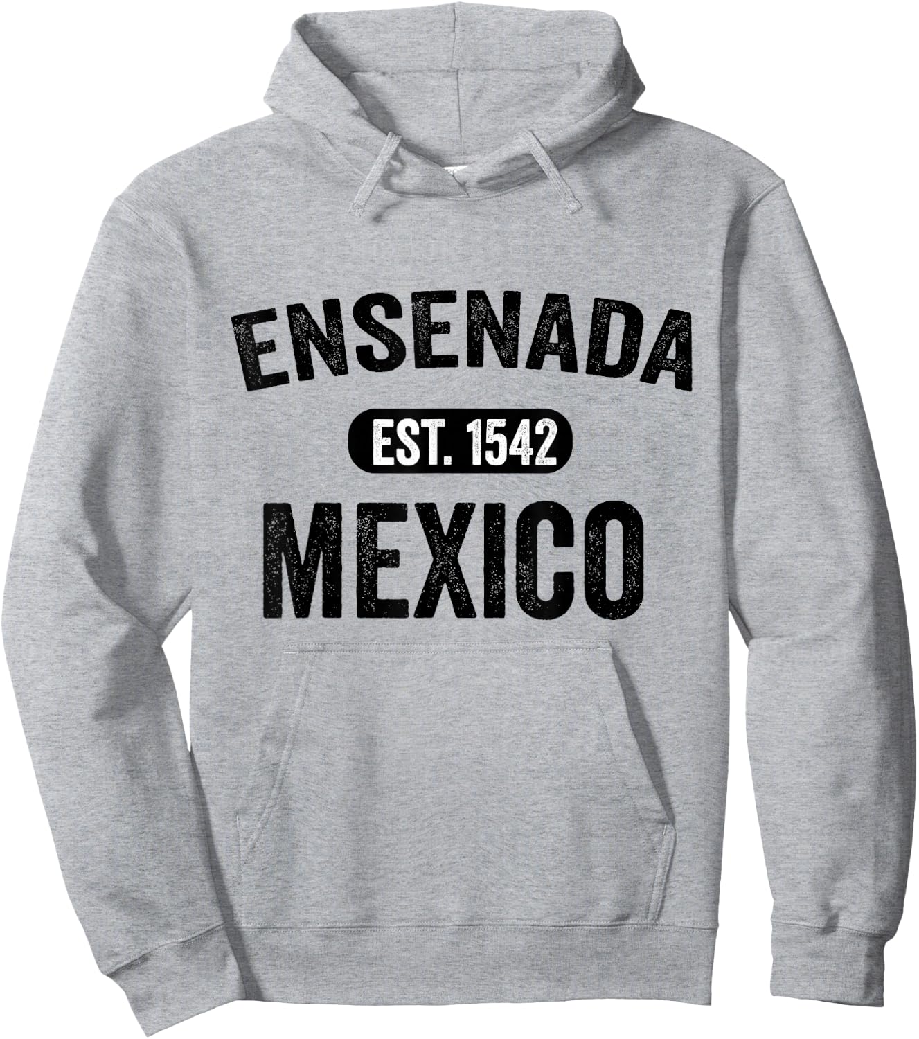 Ensenada Souvenir Mexico Retro Vintage Travel Men Women Hoodie - Hoodie | Ash