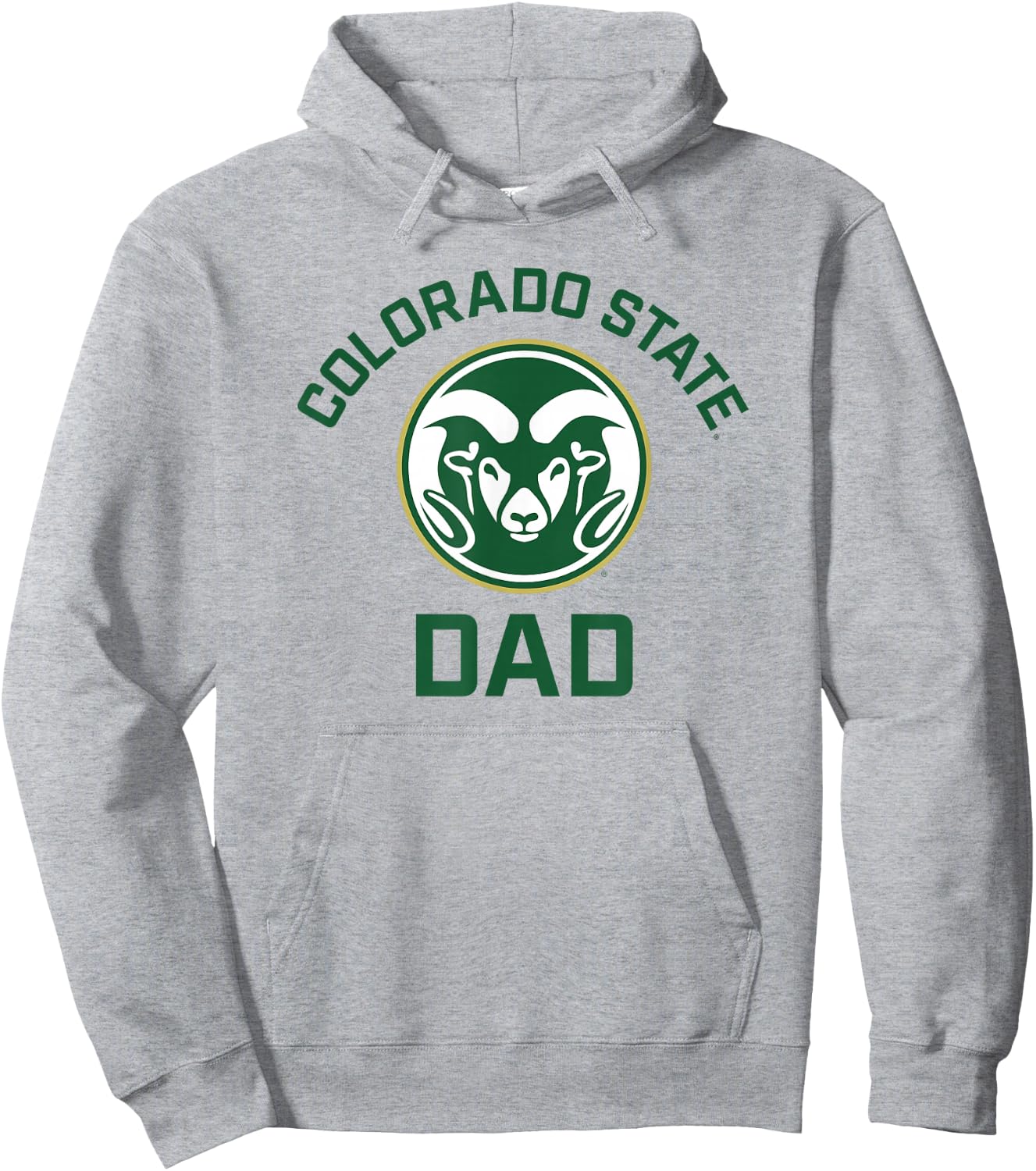 Colorado State University Rams Arched Dad Hoodie - Hoodie | Ash