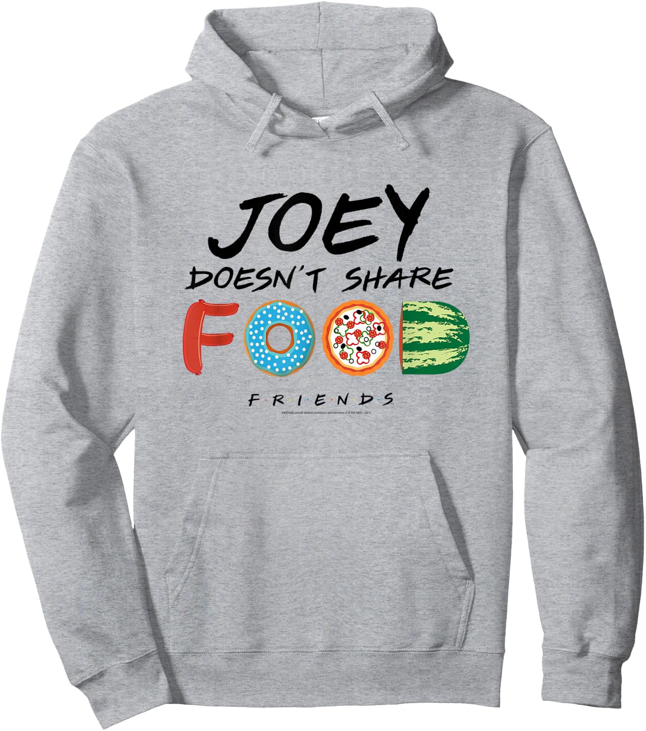 Friends Joey Doesn't Share Food Illustration TV Show Hoodie - Hoodie | Ash