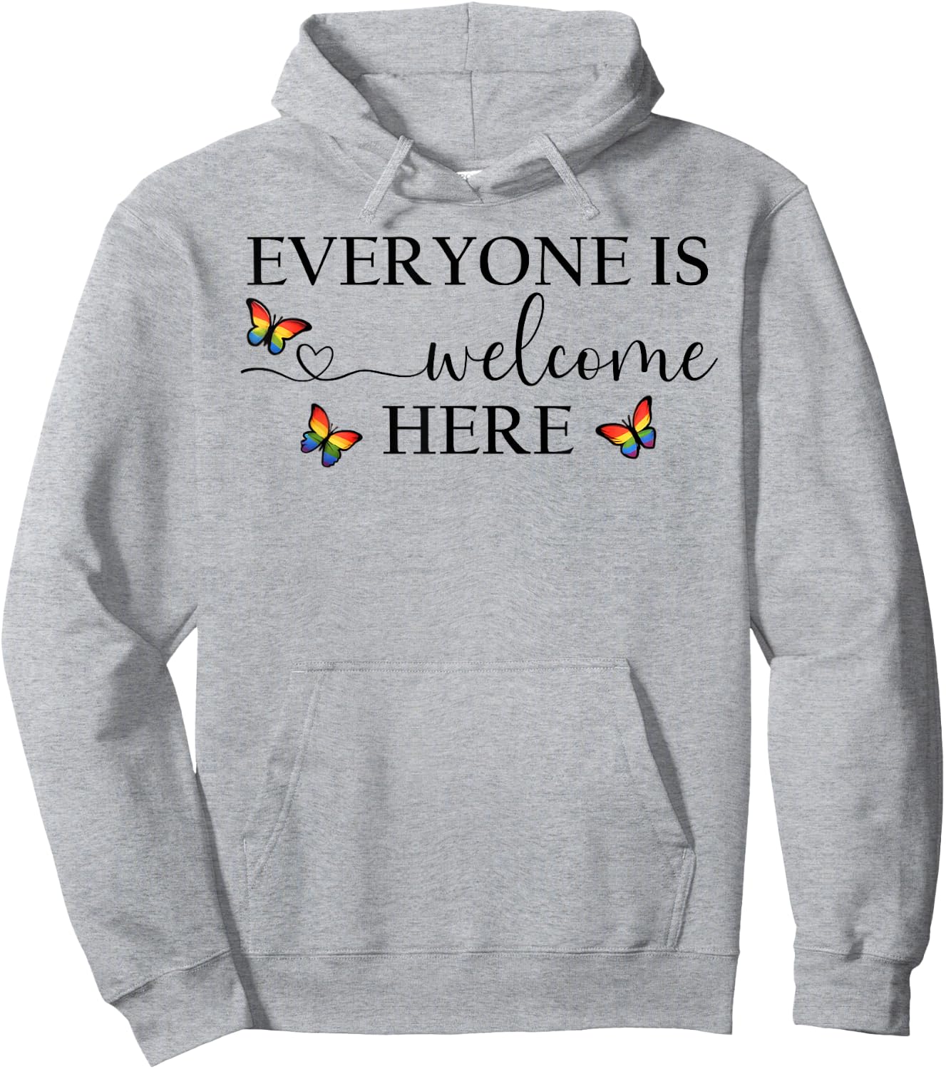 Everyone is Welcome Shirt,Gay Pride Everyone Is Welcome Here Hoodie - Hoodie | Ash