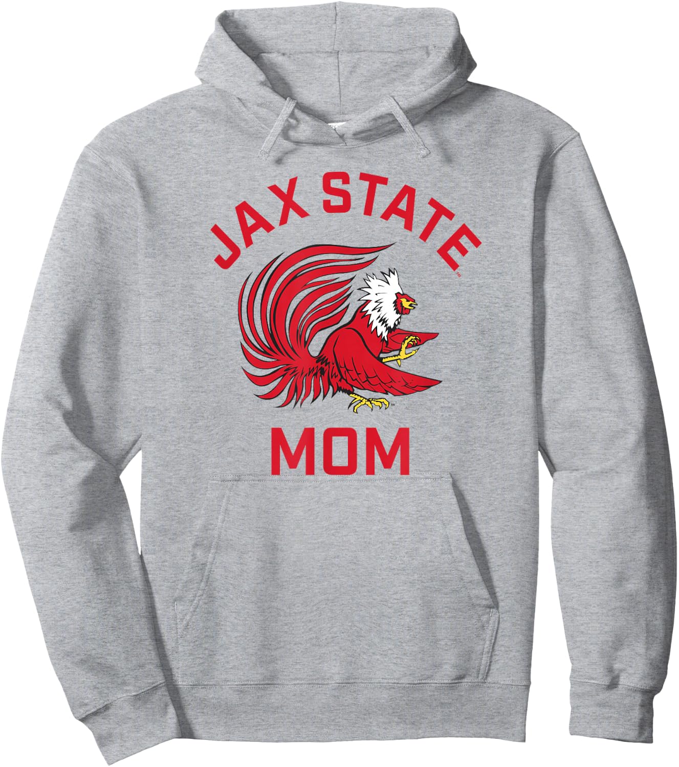 Jacksonville State University JSU Gamecocks Arched Mom Hoodie - Hoodie | Ash