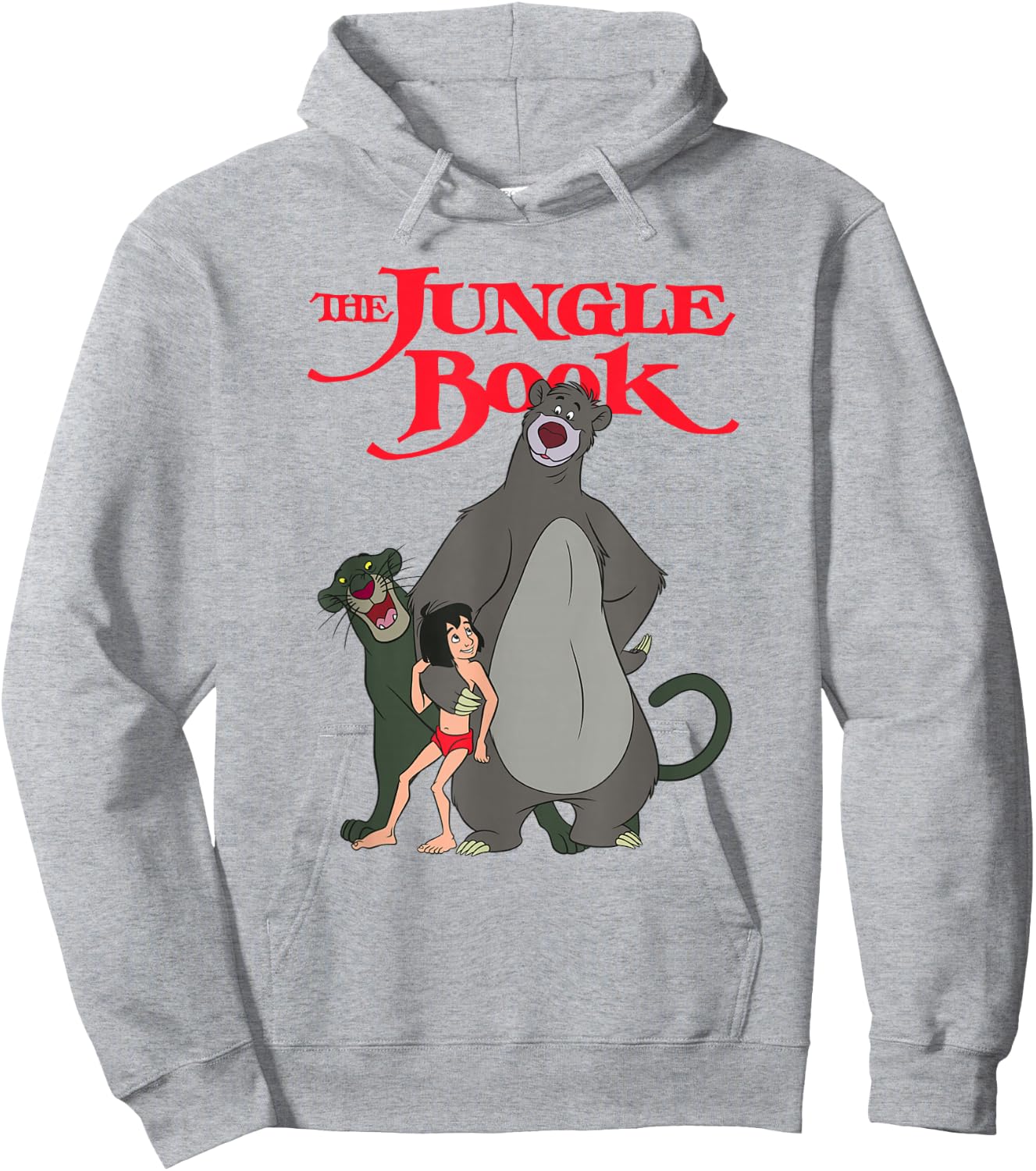 Disney The Jungle Book Group Poster Hoodie - Hoodie | Ash